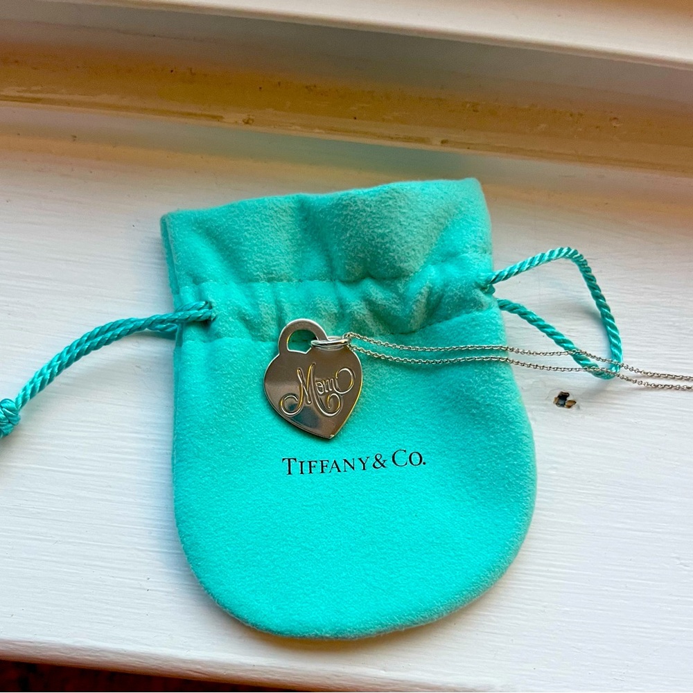 Authentic Tiffany “Mom” necklace